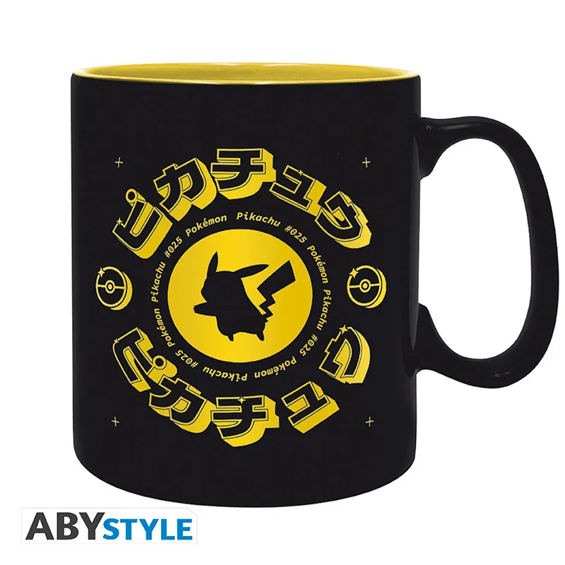 Taza Pokémon Pikachu Black Icon 460 ml