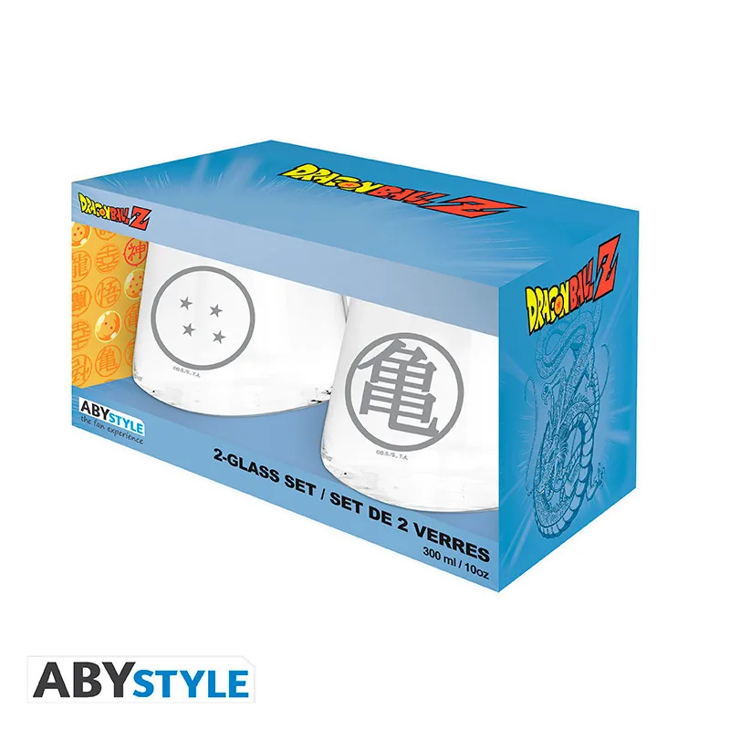 Set 2 vasos Dragon Ball Kame y bola de dragón