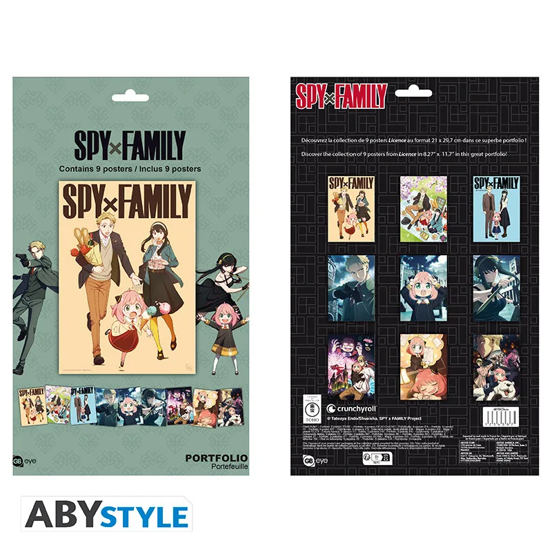 Portfolio 9 pósteres Spy x Family Personajes S4 21x29,7 cm