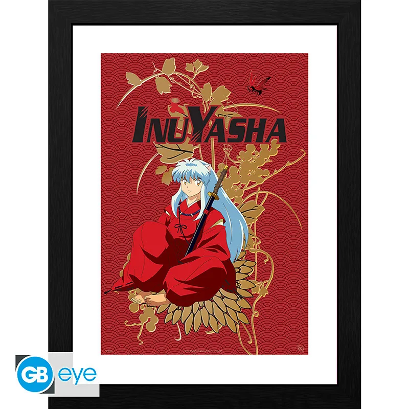 Lámina enmarcada Inuyasha 30x40 cm