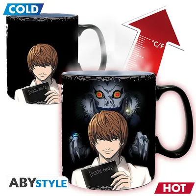 Taza termocrómica Death Note Kira y L 460 ml