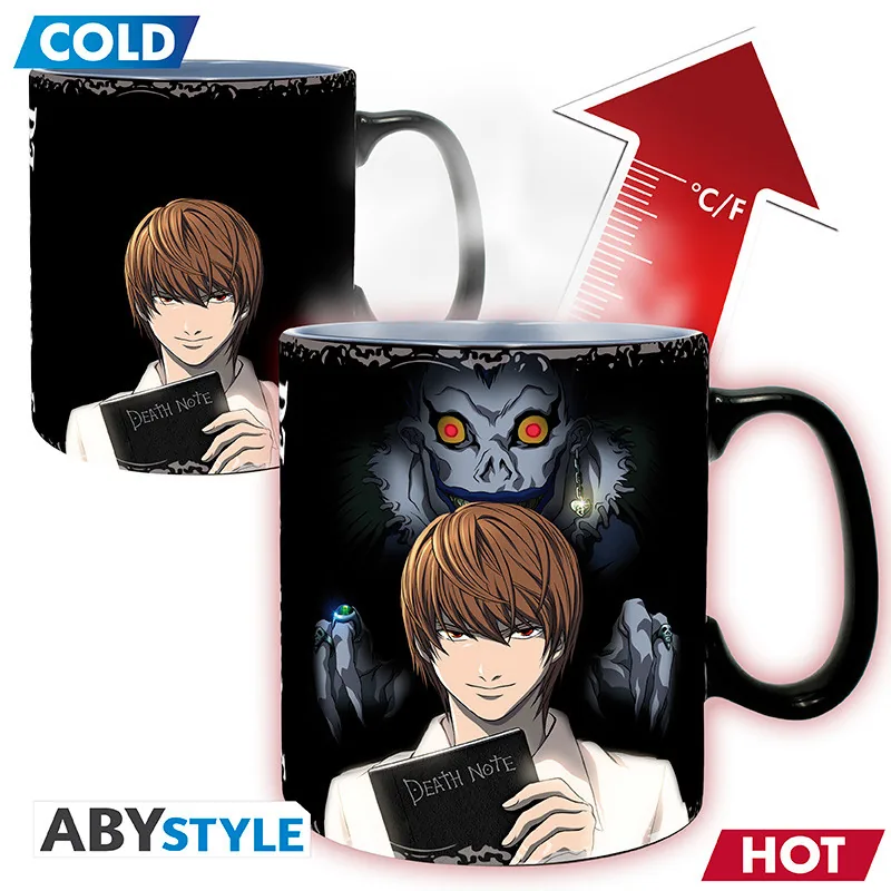 Taza termocrómica Death Note Kira y L 460 ml