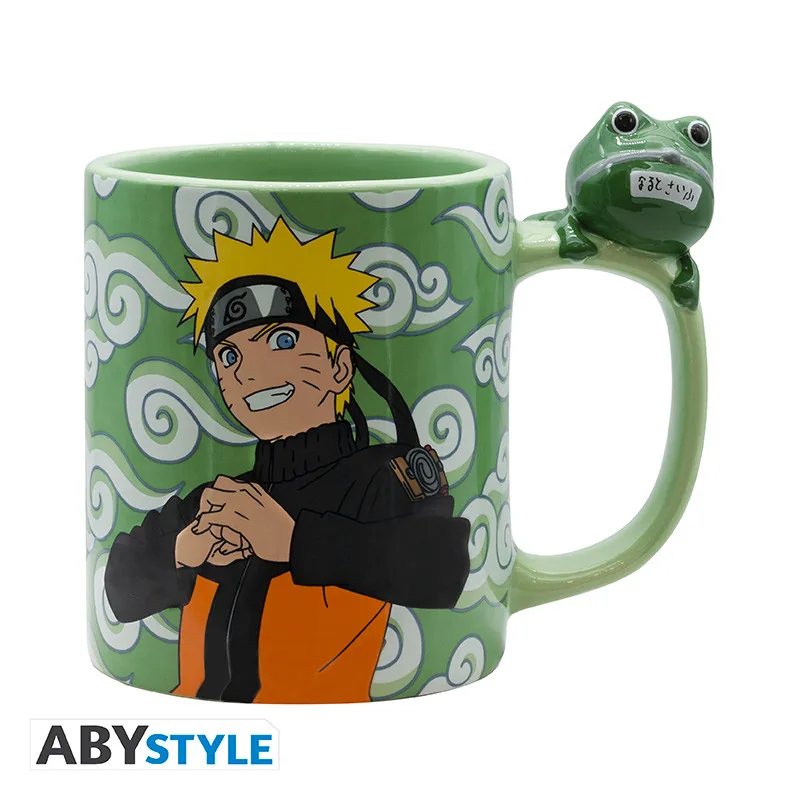 Taza 3D con asa Naruto Shippuden Naruto y Gama-chan 456 ml
