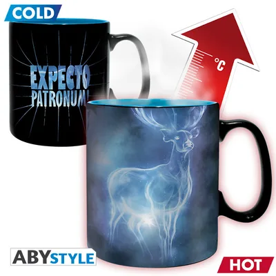 Taza termocrómica Harry Potter Patronus 460 ml