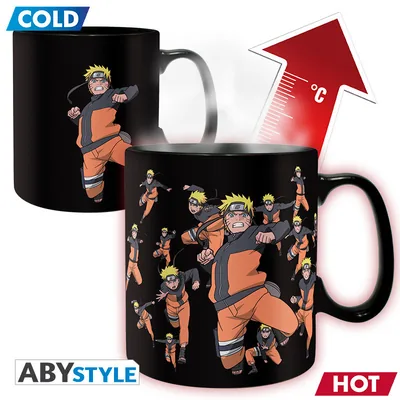 Taza termocromática Naruto Shippuden Multiclonación 460 ml