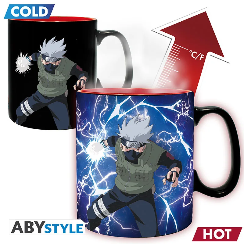 Taza termocrómica Naruto Shippuden Kakashi e Itachi 460 ml