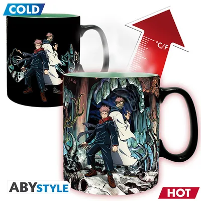 Taza termocromática Jujutsu Kaisen Itadori y Sukuna 460 ml