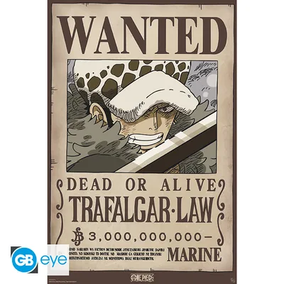 Póster One Piece Wanted Law Wano 91,5x61 cm