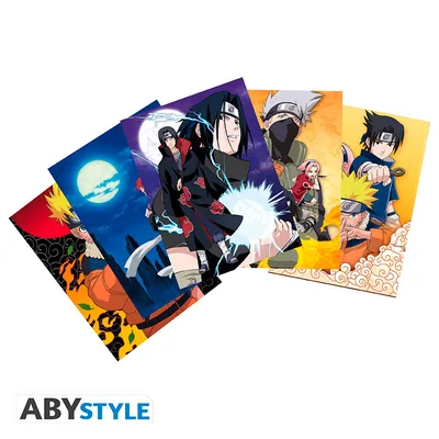 Set 5 postales Naruto Set 1 14,8x10,5 cm
