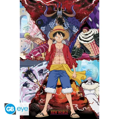 Póster Maxi One Piece Luffy vs el Nuevo Mundo 91,5x61 cm