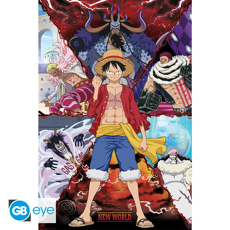 Póster Maxi One Piece Luffy vs el Nuevo Mundo 91,5x61 cm