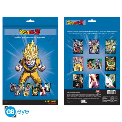 Carpeta con 9 pósteres Dragon Ball Z Grupo 21x29,7 cm