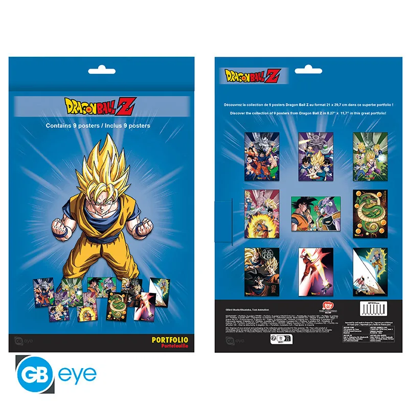 Carpeta con 9 pósteres Dragon Ball Z Grupo 21x29,7 cm