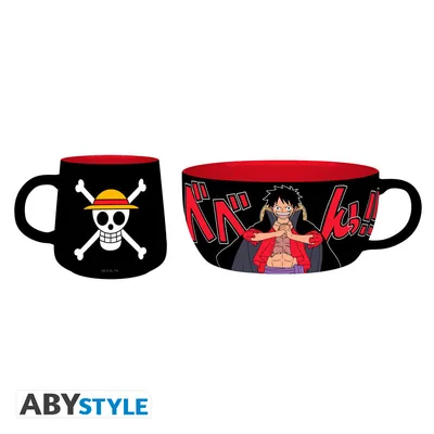 Set de desayuno taza y bol One Piece Luffy