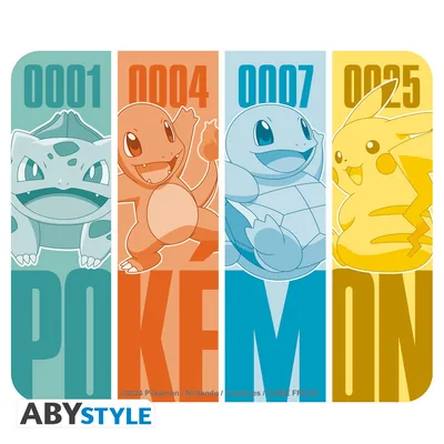 Alfombrilla de ratón flexible Pokémon Iniciales de Kanto