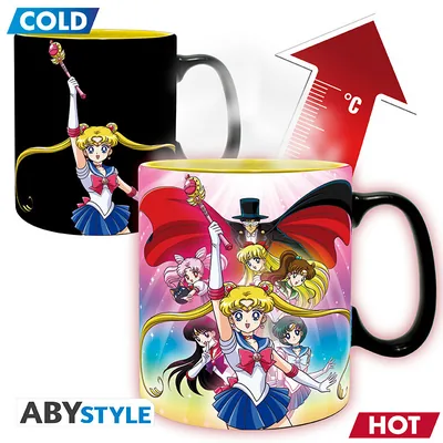 Taza termocrómica Sailor Moon Grupo 460 ml
