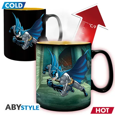 Taza termorreactiva DC Comics Batman y Joker 460 ml