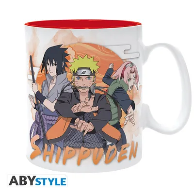 Taza Naruto Shippuden Pasado y presente 460 ml