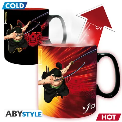 Taza termocrómica One Piece Zoro y Sanji 460 ml