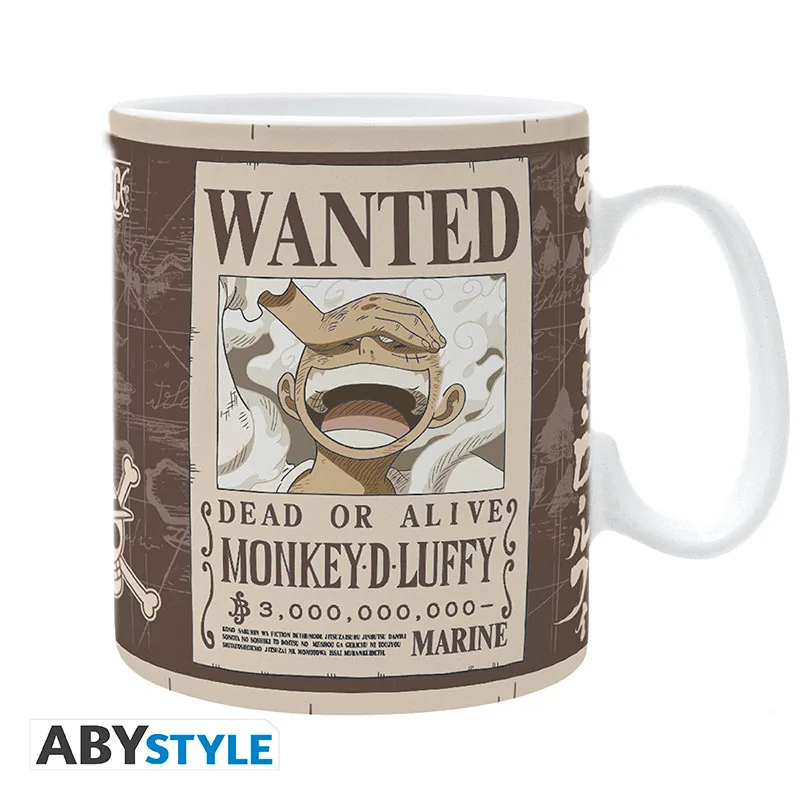 Taza One Piece Luffy Wanted 460 ml
