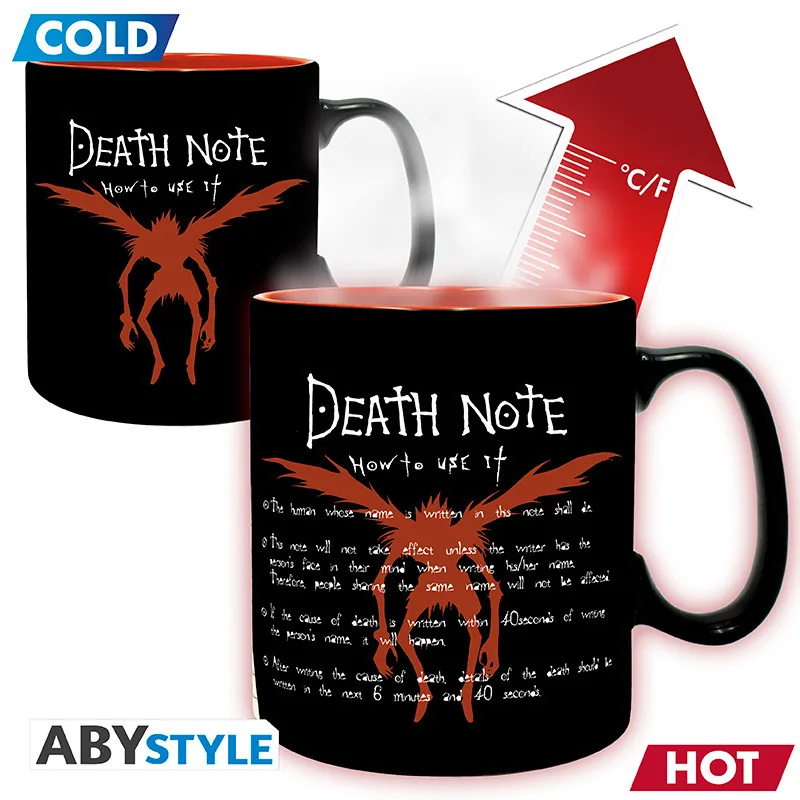 Taza termocrómica Death Note L y Light 460 ml