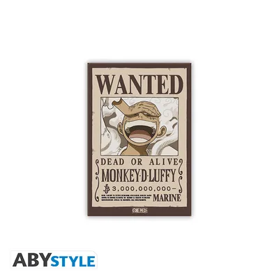 Imán One Piece Wanted Luffy