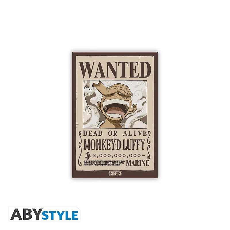 Imán One Piece Wanted Luffy