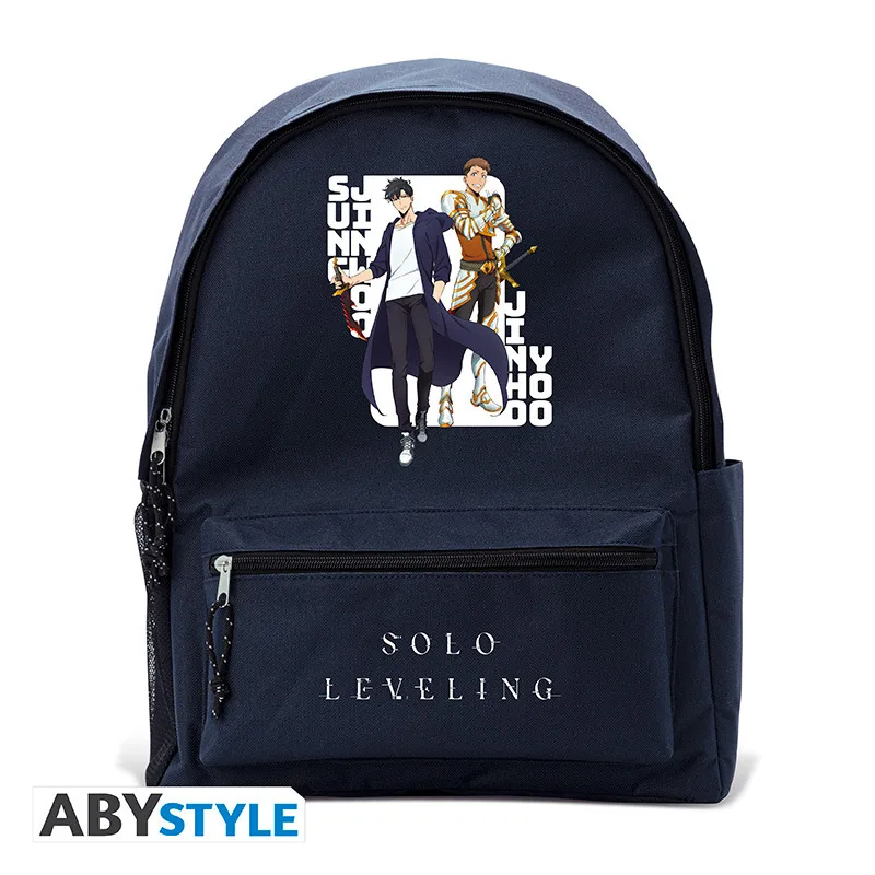 Mochila azul Solo Leveling Jinwoo y Jinho