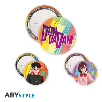 Pack de chapas Dan Da Dan Momo y Okarun