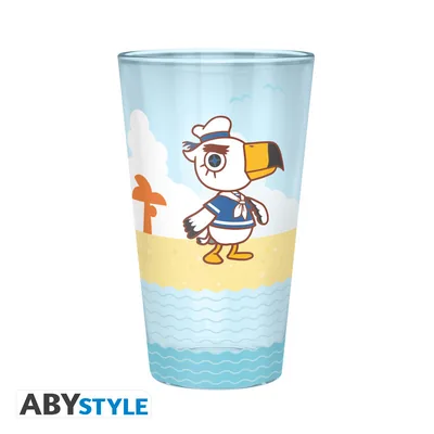 Vaso grande Animal Crossing Personajes de playa 400 ml