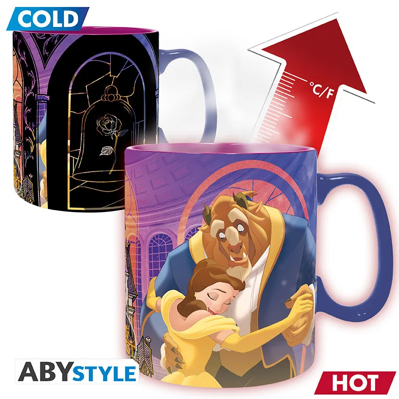 Taza termosensible Disney La Bella y la Bestia 460 ml