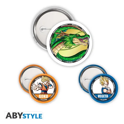Pack de chapas Dragon Ball Z Goku, Vegeta y Shenron