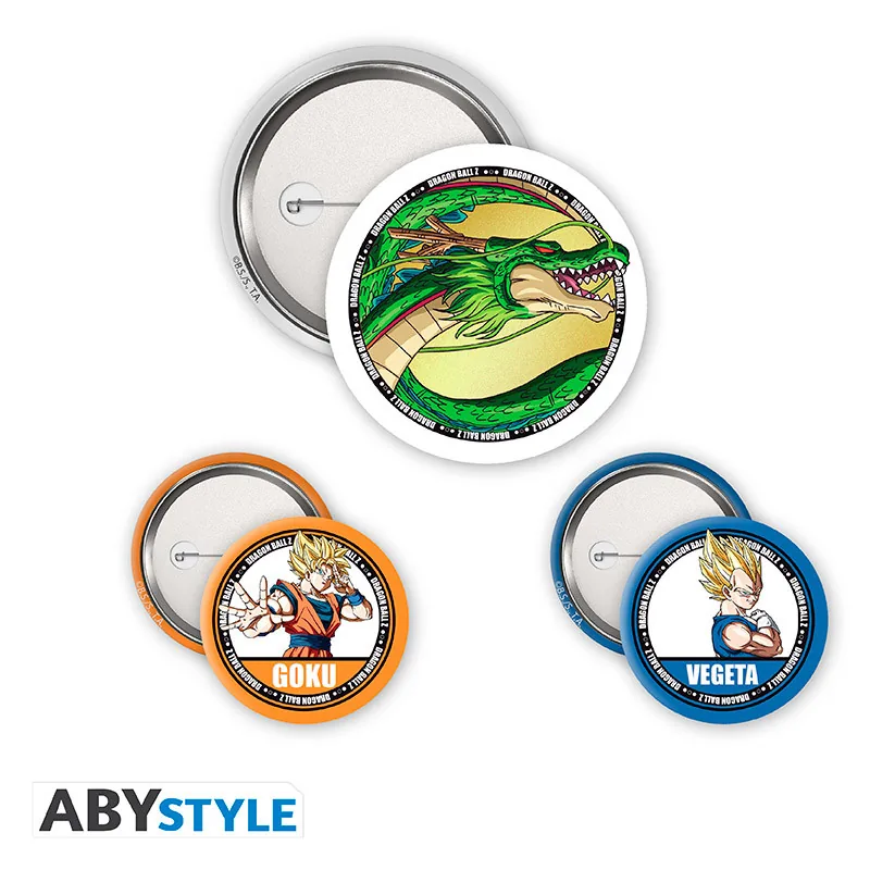 Pack de chapas Dragon Ball Z Goku, Vegeta y Shenron