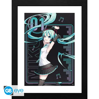 Lámina enmarcada Hatsune Miku 01 30x40 cm