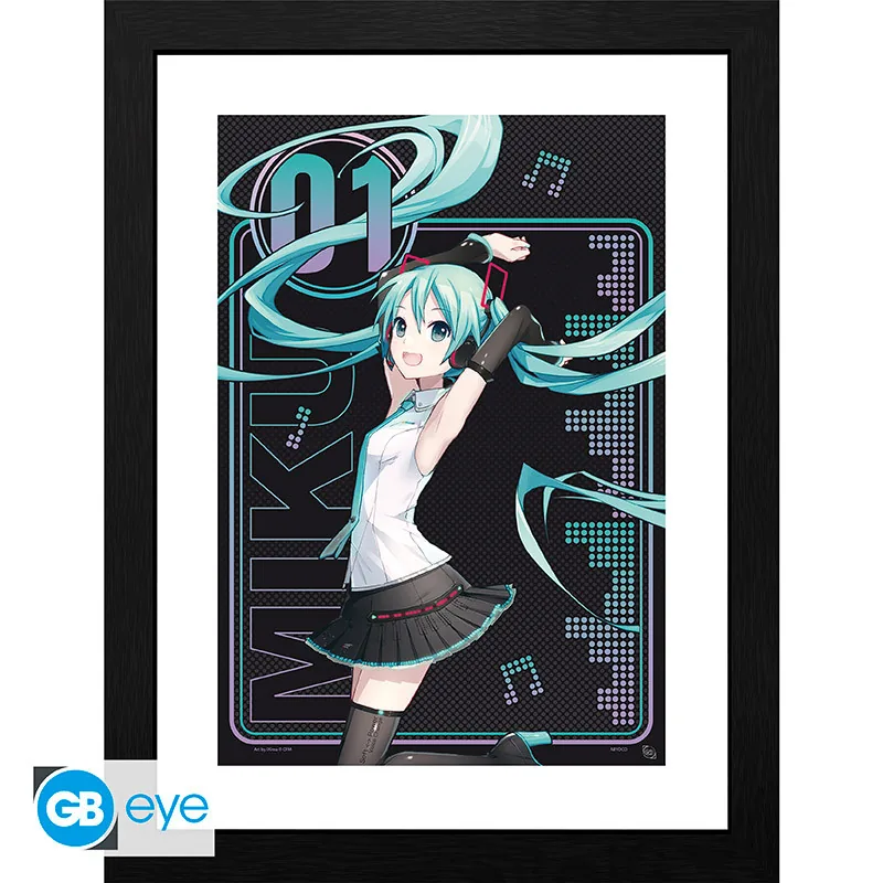 Lámina enmarcada Hatsune Miku 01 30x40 cm