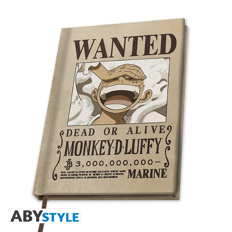 Cuaderno A5 One Piece Wanted Luffy Wano