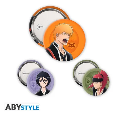 Pack de chapas Bleach TYBW Ichigo, Rukia y Renji
