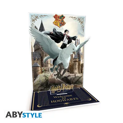 Diorama Acryl® Harry Potter Harry y Buckbeak en Hogwarts