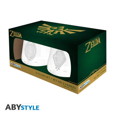 Set 2 vasos The Legend of Zelda Zelda y Link