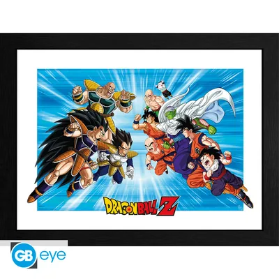 Lámina enmarcada Dragon Ball Z Escena icónica 30x40 cm