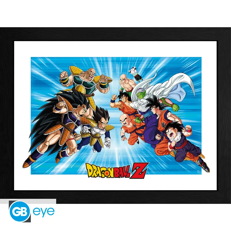 Lámina enmarcada Dragon Ball Z Escena icónica 30x40 cm