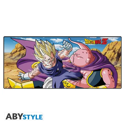 Alfombrilla de ratón XXL Dragon Ball Buu vs Majin Vegeta 90x40 cm