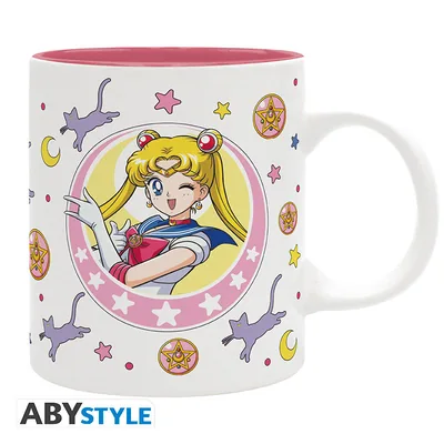 Taza Sailor Moon Sailor Moon y Luna parche 320 ml