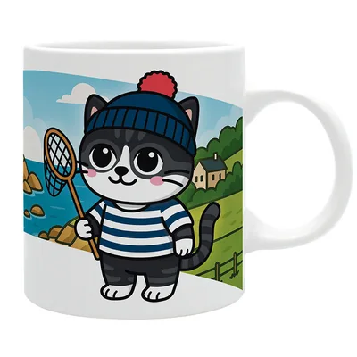 Taza The Good Gift Gato Breizh Kawaii 320 ml