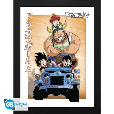Lámina enmarcada Dragon Ball Family Road Trip 30x40 cm