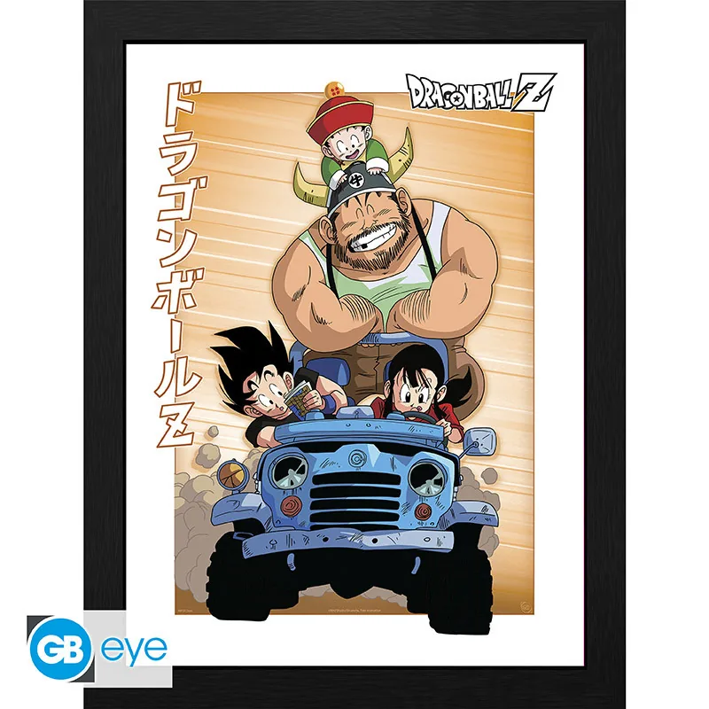Lámina enmarcada Dragon Ball Family Road Trip 30x40 cm