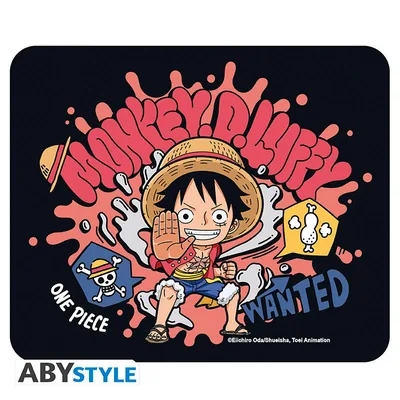 Alfombrilla de ratón flexible One Piece Luffy Chibi 23,5x19,5 cm