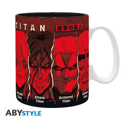 Taza Ataque a los Titanes All Titans 460 ml