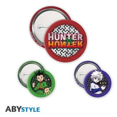 Pack de chapas Hunter x Hunter Gon y Killua