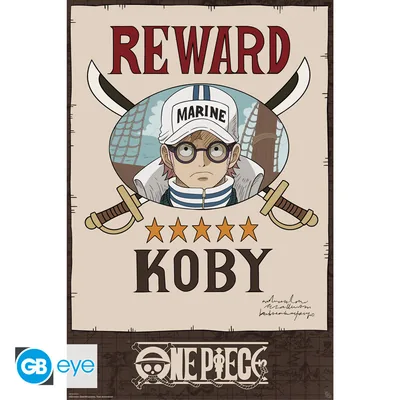 Póster One Piece Wanted Koby Cross Guild 91,5x61 cm